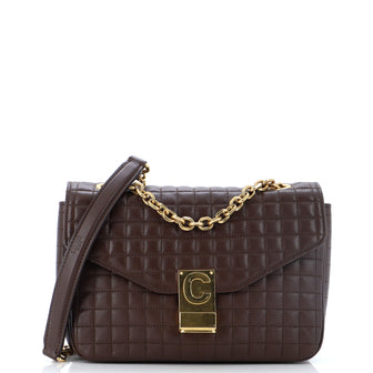 Celine C Bag Quilted Leather Medium