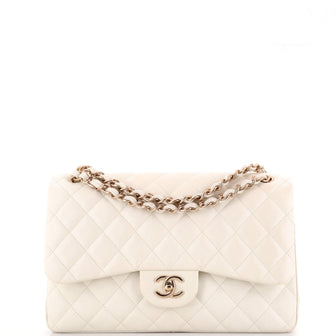 Chanel Classic Double Flap Bag Quilted Caviar Jumbo