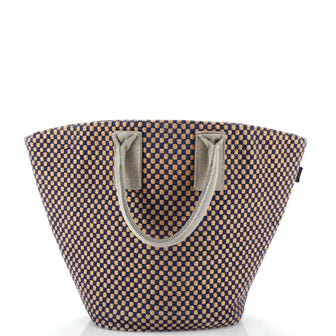 Hermes Basket Weave Tote Woven Jute Medium
