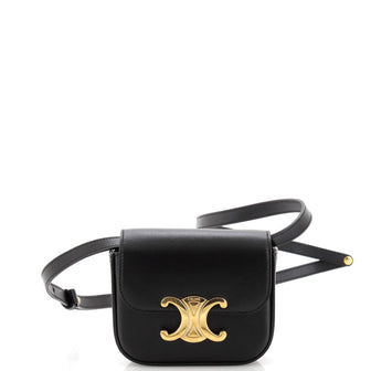 Celine Triomphe Shoulder Bag Smooth Calfskin Mini
