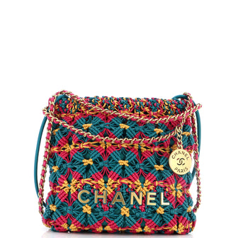Chanel 22 Chain Hobo Macrame Calfskin Mini