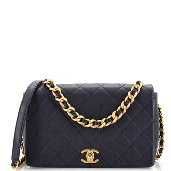 Chanel Fashion Therapy Full Flap Bag Quilted Caviar Medium
