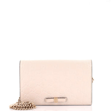 Gucci Signature Wallet on Chain Guccissima Leather