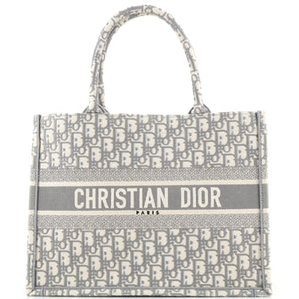 Christian Dior Book Tote Oblique Canvas Medium