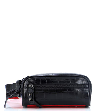 Christian Louboutin Blaster Waist Bag Alligator Embossed Calfskin