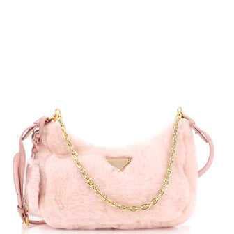 Prada Re-Edition 2005 Shoulder Bag Shearling Small