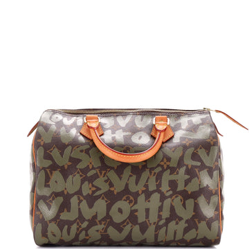 Louis Vuitton Speedy Handbag Limited Edition Monogram Graffiti 30