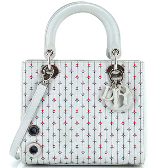 Christian Dior Lady Dior Bag Embroidered Calfskin Medium