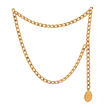 Chanel Vintage Medallion Chain Belt Metal