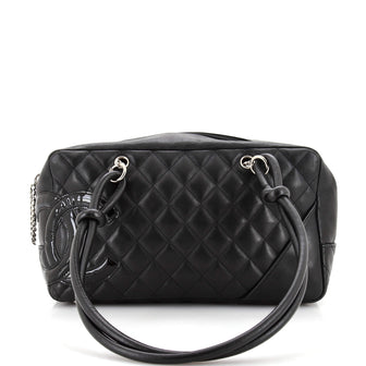 Chanel Cambon Bowler Bag Quilted Leather Medium