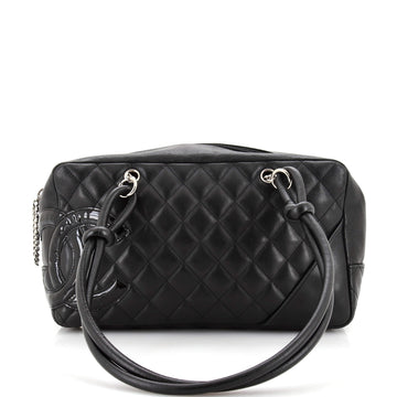 Chanel Cambon Bowler Bag Quilted Leather Medium