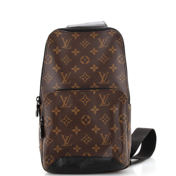 Louis Vuitton Avenue Sling Bag Macassar Monogram Canvas