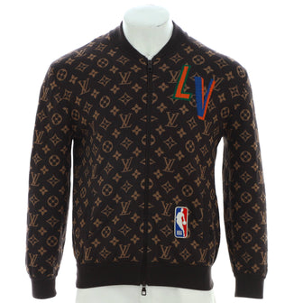 Louis Vuitton x NBA Men's Graphic Blouson Jacket Monogram Wool