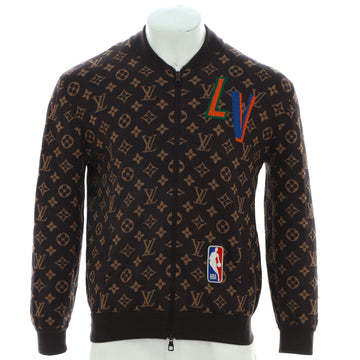 Louis Vuitton x NBA Men's Graphic Blouson Jacket Monogram Wool