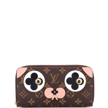 Louis Vuitton Zippy Wallet Limited Edition Valentine Dog Monogram Canvas