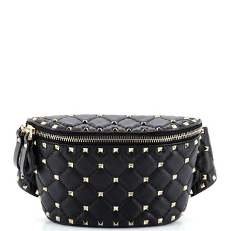 Valentino Garavani Rockstud Spike Belt Bag Quilted Leather