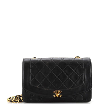 Chanel Vintage Diana Flap Bag Quilted Lambskin Medium