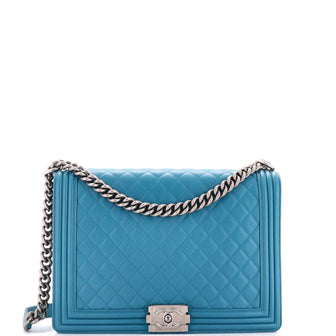 Chanel Boy Flap Bag Quilted Lambskin Large