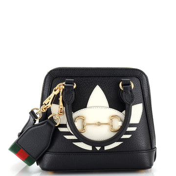 Gucci x Adidas Horsebit 1955 Top Handle Bag Leather with Applique Mini