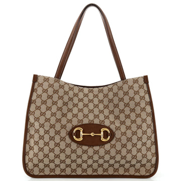 Gucci Horsebit 1955 Tote GG Canvas Medium