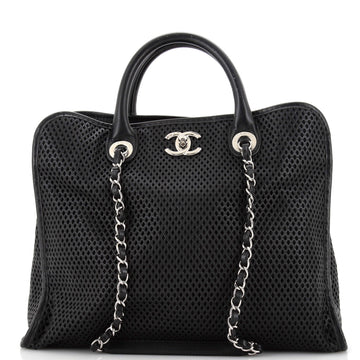 Chanel Up In The Air Convertible Tote Perforated Leather