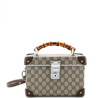 Gucci Bamboo Globe-Trotter Vanity Case GG Coated Canvas