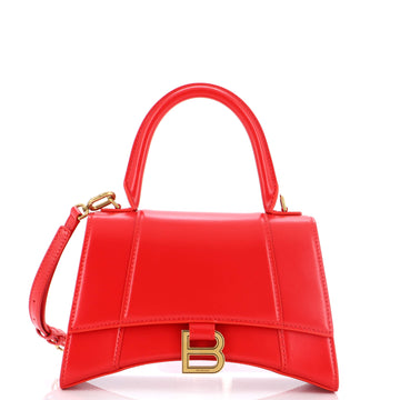 Balenciaga Hourglass Top Handle Bag Leather Small