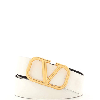 Valentino Garavani VLogo Reversible Belt Leather Wide