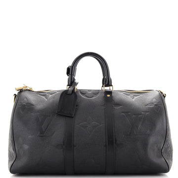 Louis Vuitton Keepall Bandouliere Bag Monogram Empreinte Giant 45