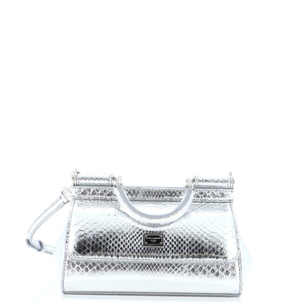 Dolce & Gabbana East West Miss Sicily Bag Python Small