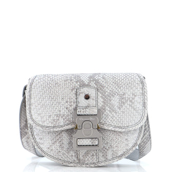 Christian Dior Gallop Flap Messenger Bag Python Mini