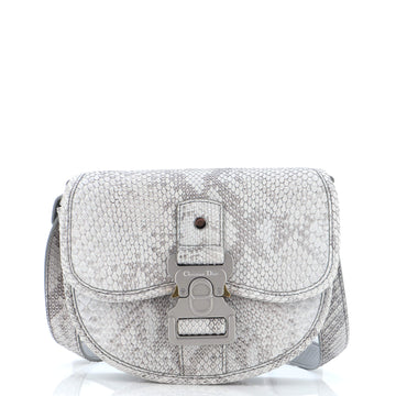 Christian Dior Gallop Flap Messenger Bag Python Mini