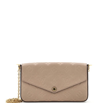 Louis Vuitton Felicie Pochette Monogram Empreinte Leather