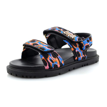Christian Dior Women's DiorAct Sandals Printed Technical Fabric