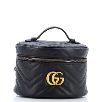 Gucci GG Marmont Vanity Backpack Matelasse Leather Mini