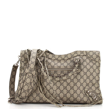 Gucci x Balenciaga The Hacker Project Neo Classic City Bag GG Coated Canvas Medium