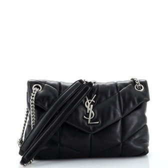 Saint Laurent Loulou Puffer Shoulder Bag Quilted Leather Small