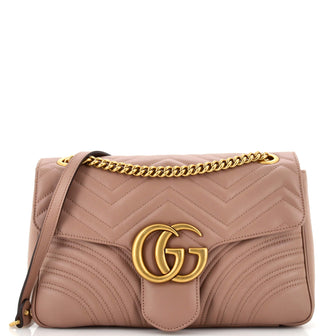 Gucci GG Marmont Flap Bag Matelasse Leather Medium