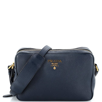 Prada Double Zip Camera Bag Vitello Daino