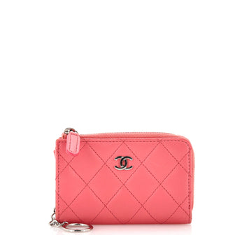 Chanel CC Key Pouch Quilted Lambskin