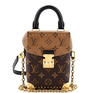 Louis Vuitton Camera Box NM Handbag Studded Reverse Monogram Canvas