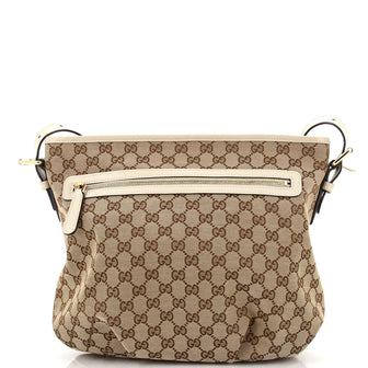 Gucci Front Zip Messenger GG Canvas Medium