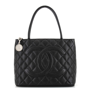 Chanel Medallion Tote Quilted Caviar