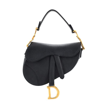 Christian Dior Saddle Handbag Leather Mini