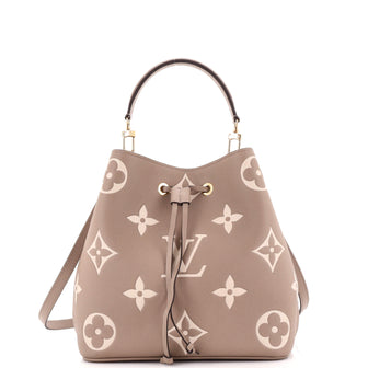 Louis Vuitton NeoNoe Handbag Bicolor Monogram Empreinte Giant MM