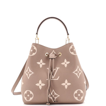 Louis Vuitton NeoNoe Handbag Bicolor Monogram Empreinte Giant MM
