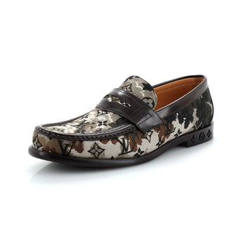 Louis Vuitton Men's LV Loafers Monogram Tapestry Canvas