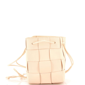 Bottega Veneta Cassette Bucket Bag Maxi Intrecciato Leather Small