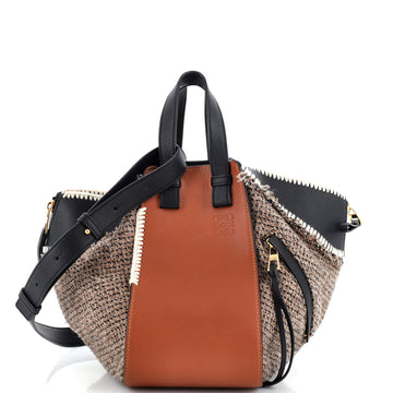 Loewe Hammock Bag Leather and Tweed Small