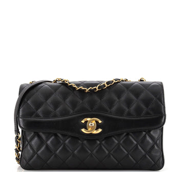 Chanel Daily Companion Coco Vintage Flap Bag Quilted Lambskin Large
